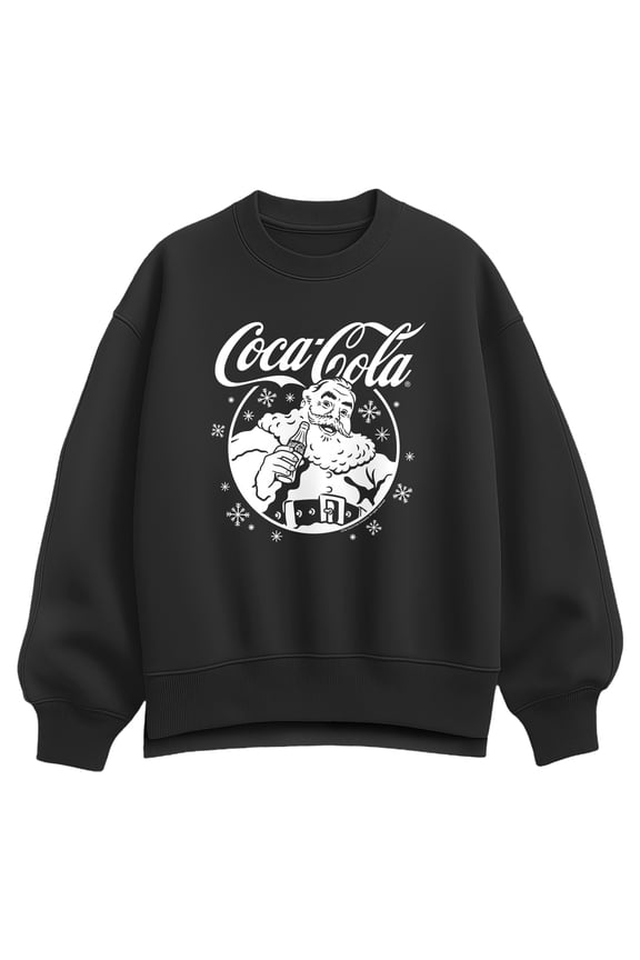 - Coca Cola Santa Oversized Fleece Crew Sweatshirt