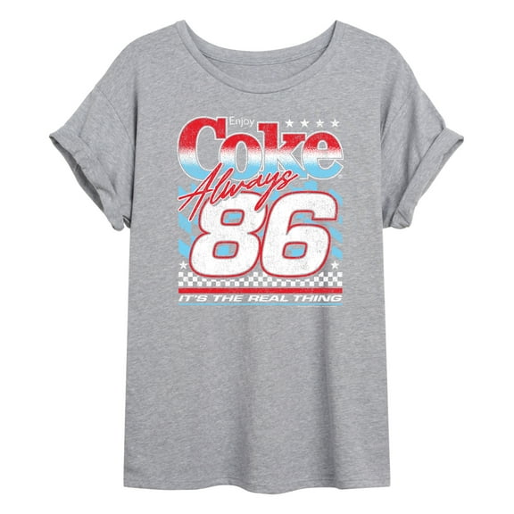 Coca-Cola - Coke American Racing - Women's Oversized Graphic T-Shirt