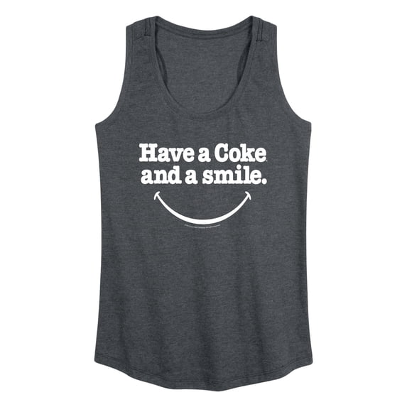 Coca-Cola - Coke And A Smile Mouth - Women's Racerback Tank