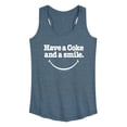 thumbnail image 1 of Coca-Cola - Coke And A Smile Mouth - Women's Racerback Tank, 1 of 5