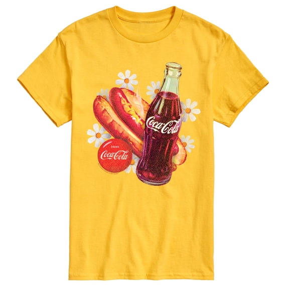 Coca-Cola - Coke And Hotdog And Flowers - Men's Short Sleeve Graphic T-Shirt
