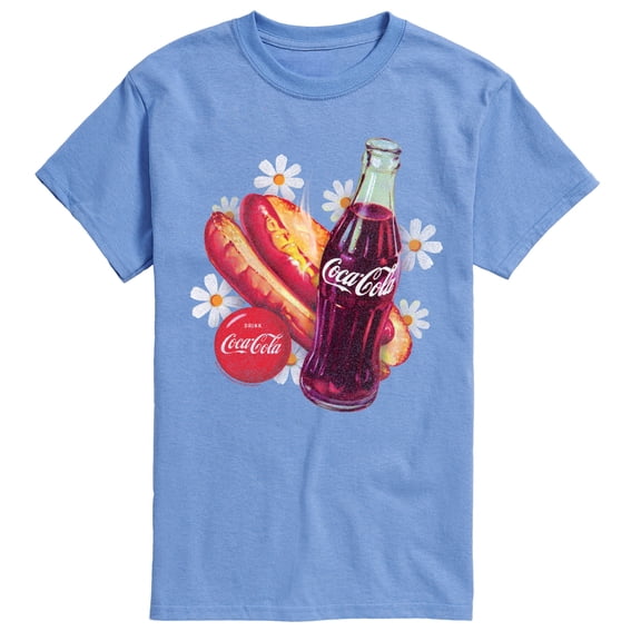 Coca-Cola - Coke And Hotdog And Flowers - Men's Short Sleeve Graphic T-Shirt