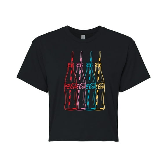 Coca-Cola - Coke Bottles - Junior's Cropped T-Shirt