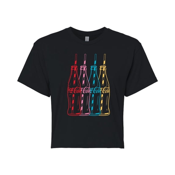 Coca-Cola - Coke Bottles - Junior's Cropped T-Shirt