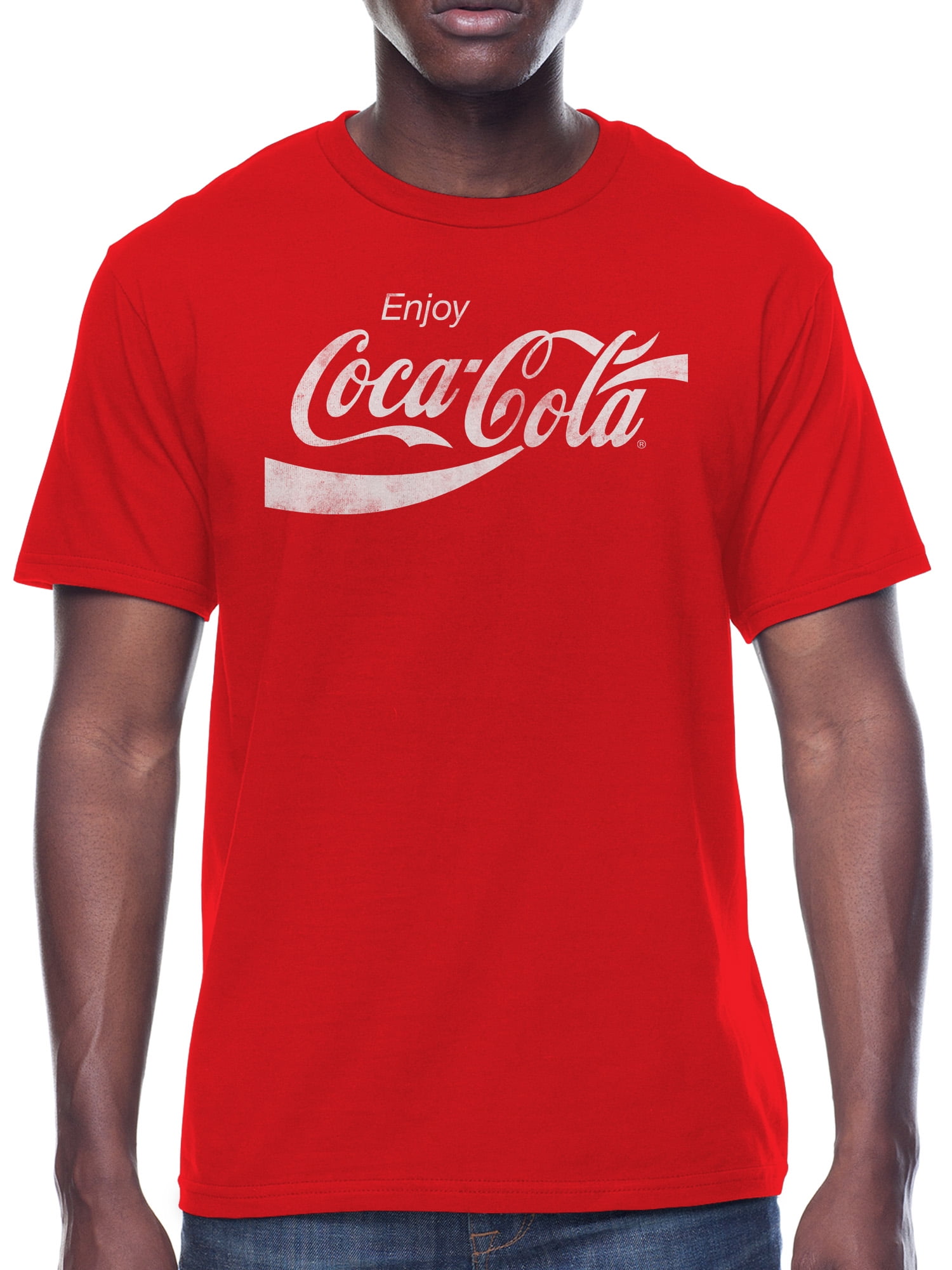 Coca Cola men's Classic Graphic Tee - Cotton/Poly Blend - Walmart.com
