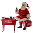 thumbnail image 1 of Coca-Cola Coke Cooler Table Piece Santa, 10.5-Inches, Multi-Colored, 1 of 5