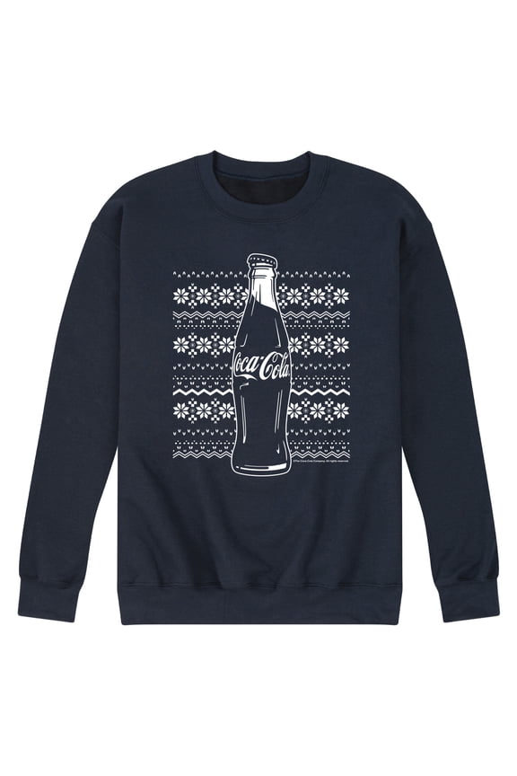 - Coke Holiday Sweater - Men's Long Sleeve Crew Fleece Sweatshirt