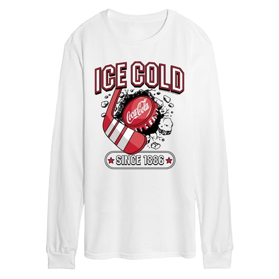 Coca-Cola - Coke Ice Cold Hockey Men's Long Sleeve Graphic T-Shirt