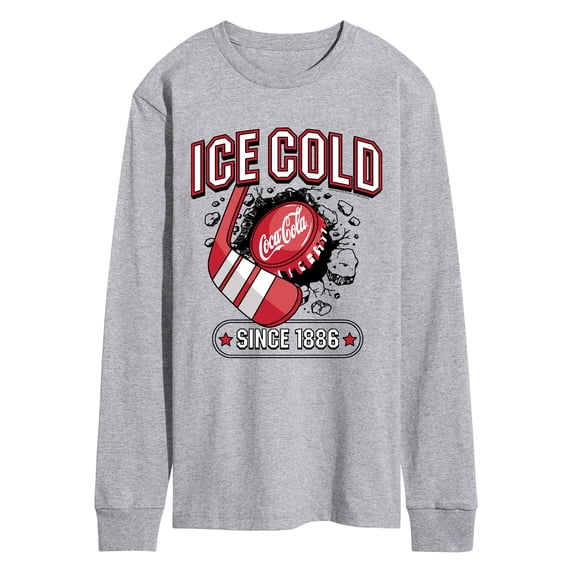 Coca-Cola - Coke Ice Cold Hockey Men's Long Sleeve Graphic T-Shirt