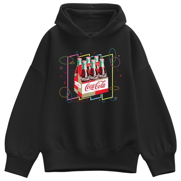 Coca-Cola - Coke Laser Pack - Ladies Oversized Fleece Hoodie Sweatshirt