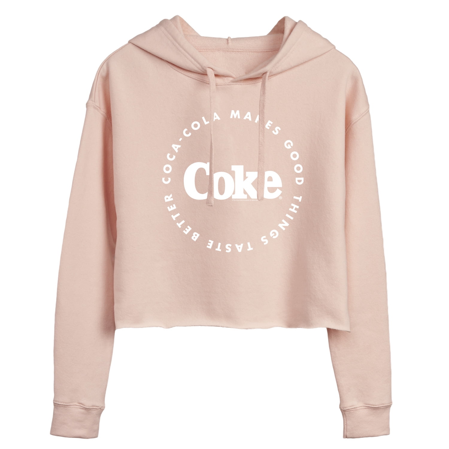 Coca cola crop top hoodie new arrivals
