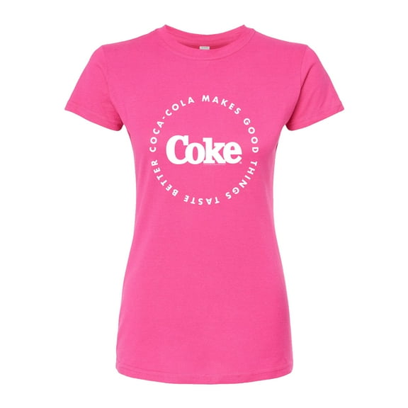 Coca-Cola - Coke Makes Things Taste Better - Juniors Fitted Graphic T-Shirt