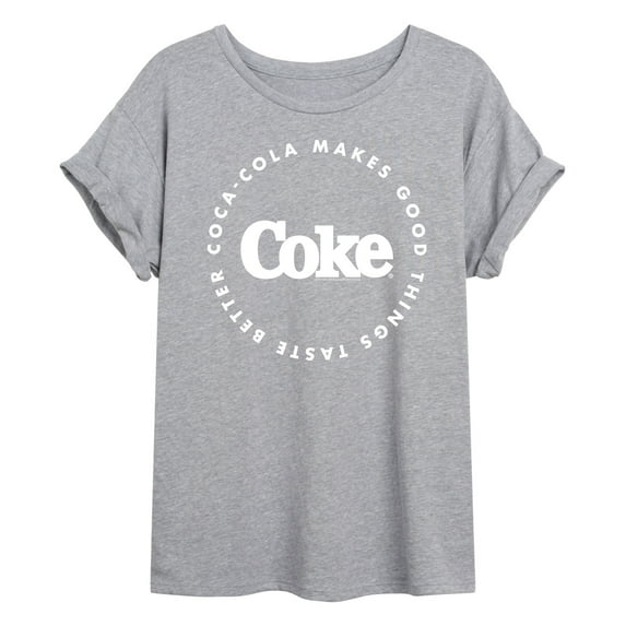 Coca-Cola - Coke Makes Things Taste Better - Juniors Ideal Flowy Muscle T-Shirt