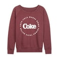 thumbnail image 1 of Coca-Cola - Coke Makes Things Taste Better - Women's Lightweight French Terry Long Sleeve Shirt, 1 of 5