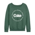thumbnail image 1 of Coca-Cola - Coke Makes Things Taste Better - Women's Lightweight French Terry Long Sleeve Shirt, 1 of 5
