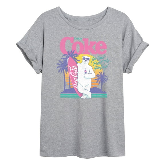 Coca-Cola - Coke Polar Bear Summer - Women's Oversized Graphic T-Shirt
