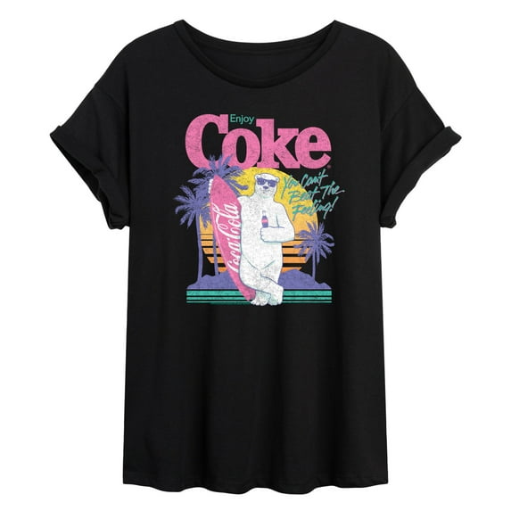 Coca-Cola - Coke Polar Bear Summer - Women's Oversized Graphic T-Shirt
