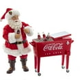 thumbnail image 1 of Coca-Cola Coke Santa with Table Cooler, 2 Piece Set Garland, 14-Inches, Multi-Colored, 1 of 4
