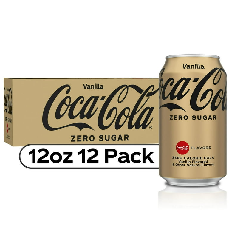 Coca-Cola Zero Vanilla Flavored, Refreshing 12-oz. Cans, 12 Coca-Cola Zero Vanilla Flavored, Refreshing 12-oz. Cans, 12