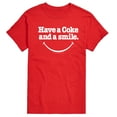 thumbnail image 1 of Coca-Cola - Coke and a Smile Mouth - Men's Short Sleeve T-Shirt, 1 of 5