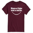 thumbnail image 1 of Coca-Cola - Coke and a Smile Mouth - Men's Short Sleeve T-Shirt, 1 of 5