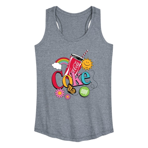 Coca-Cola - Colorful Coke Collage - Women's Racerback Tank