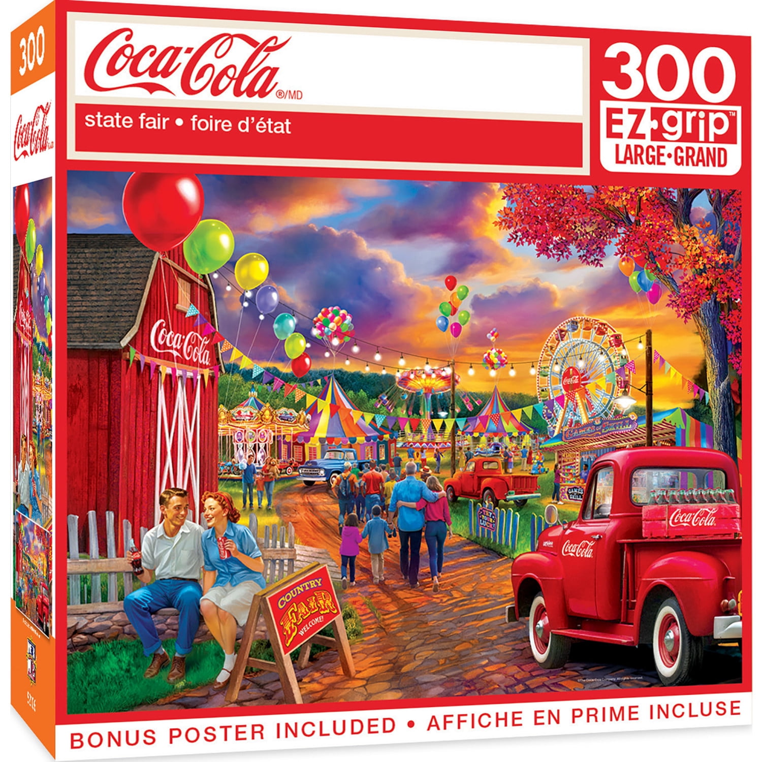 MasterPieces 300 Piece EZ Grip Jigsaw Puzzle - Coca-Cola State