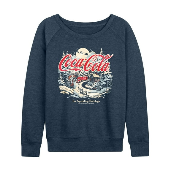 Coca-Cola - Deliver Holiday Cheer - Women's French Terry Long Sleeve Pullover