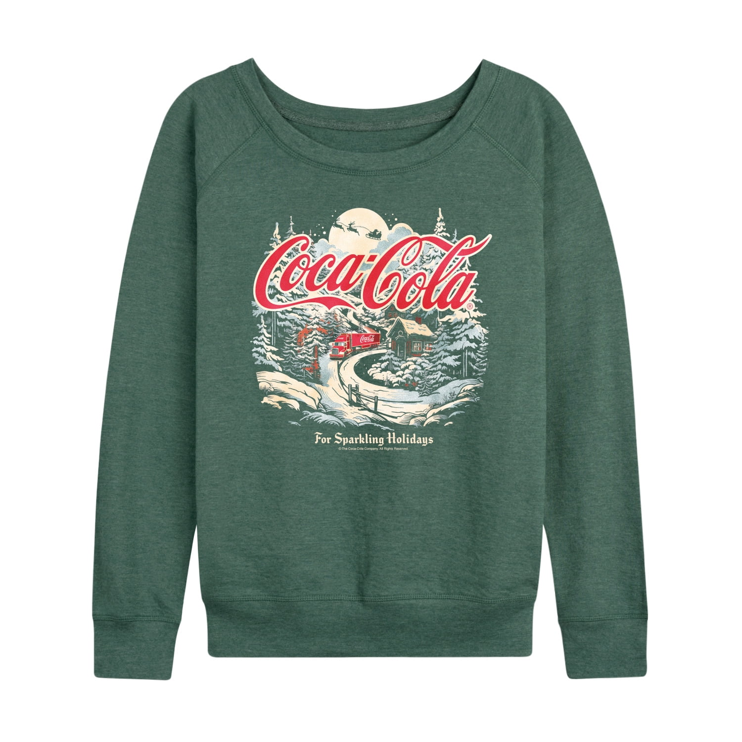 Coca-Cola - Deliver Holiday Cheer - Women's French Terry Long Sleeve ...