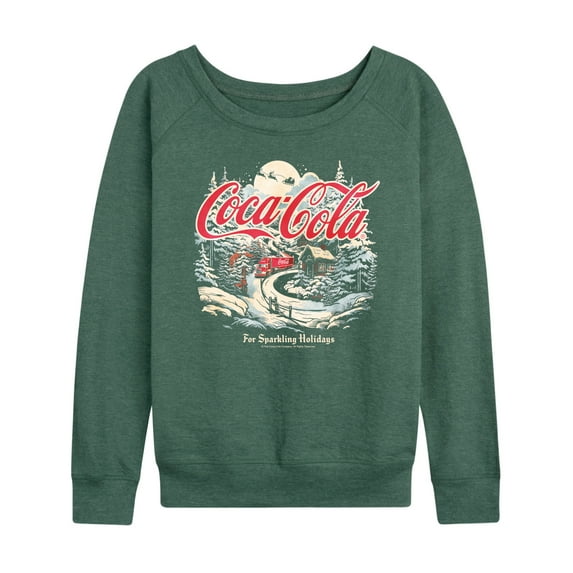 Coca-Cola - Deliver Holiday Cheer - Women's French Terry Long Sleeve Pullover
