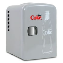 Coca-Cola Diet Coke 4L Cooler/Warmer 12V DC 110V AC Mini Fridge, Gray