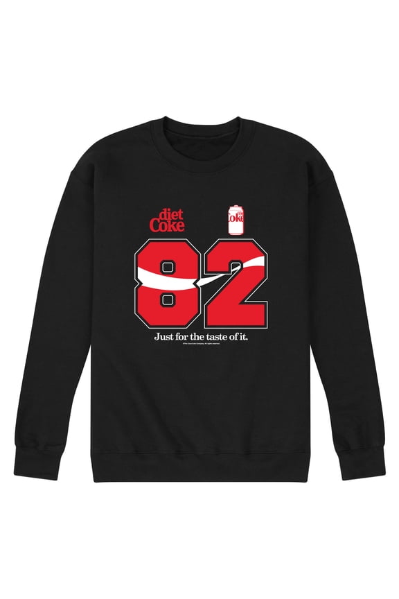 - Diet Coke 82 Jersey - Men's Long Sleeve Crew Fleece Sweatshirt