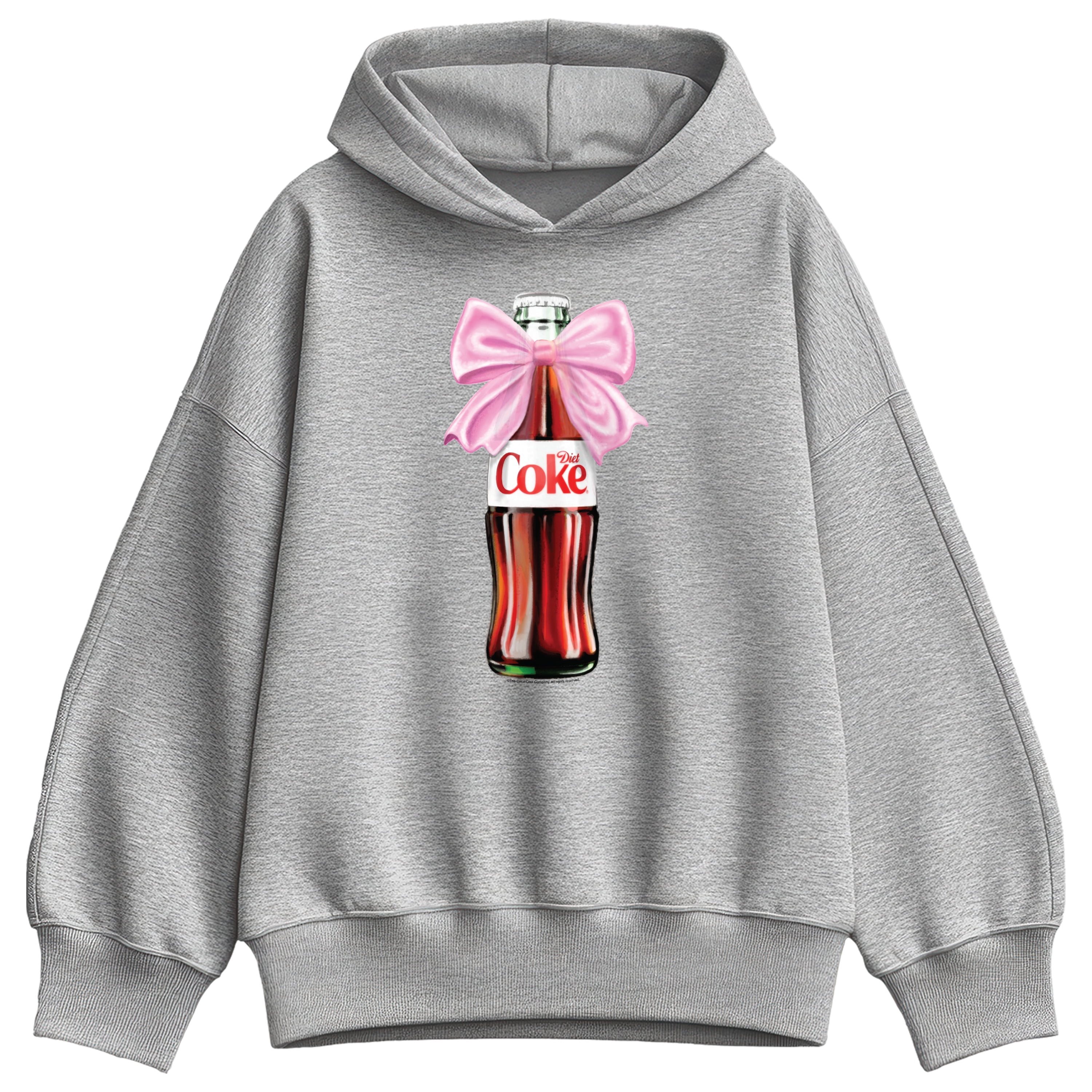 Coca-Cola - Diet Coke Stacked - Ladies Oversized Fleece Hoodie Sweatshirt