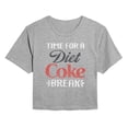 thumbnail image 1 of Coca-Cola - Diet Coke Break - Juniors Cropped Short Sleeve Graphic T-Shirt, 1 of 5
