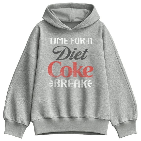 Coca-Cola - Diet Coke Break - Ladies Oversized Fleece Hoodie Sweatshirt