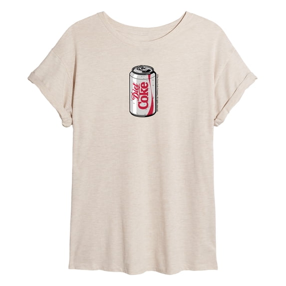 Coca-Cola - Diet Coke Can - Juniors Oversized Graphic T-Shirt