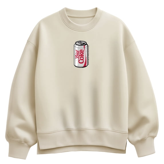 Coca-Cola - Diet Coke Can - Women's Oversized Fleece Crew Sweatshirt