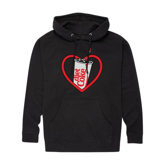 Coca-Cola - Diet Coke Heart - Men's Fleece Pullover Hoodie