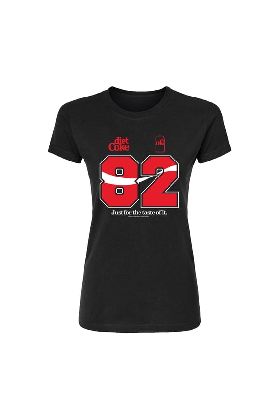- Diet Coke Jersey - Juniors Fitted Short Sleeve Graphic T-Shirt