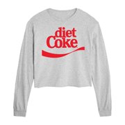 Coca-Cola - Diet Coke Logo Costume - Juniors Cropped Long Sleeve T-Shirt