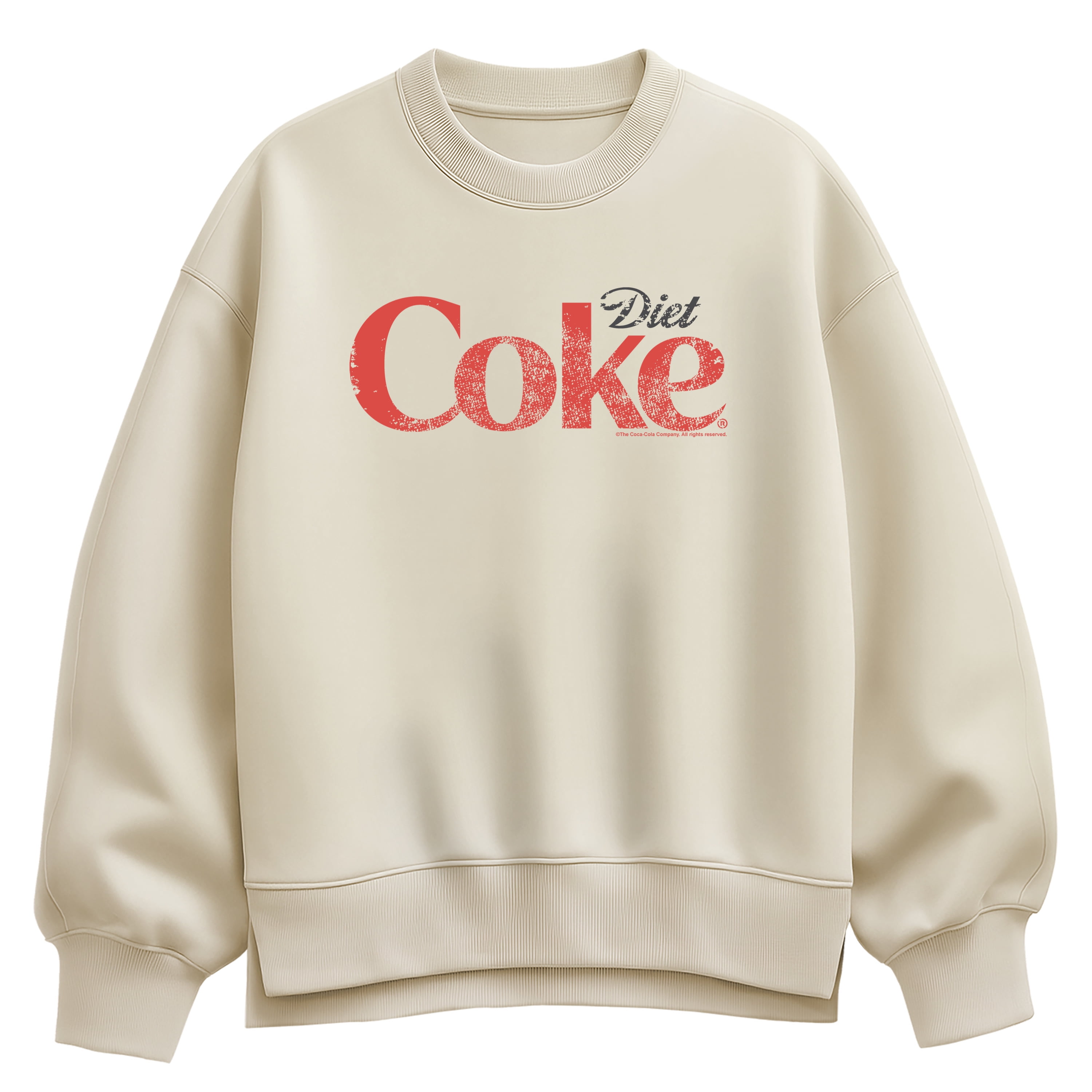 Coca-Cola - Bow Diet Coke - Ladies Oversized Fleece Hoodie Sweatshirt main image 1