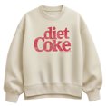 thumbnail image 1 of Coca-Cola - Diet Coke Logo  - Ladies Oversized Fleece Crew Sweatshirt, 1 of 3