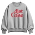 thumbnail image 1 of Coca-Cola - Diet Coke Logo  - Ladies Oversized Fleece Crew Sweatshirt, 1 of 3