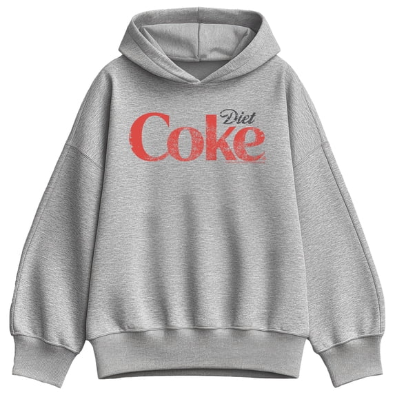 Coca-Cola - Diet Coke Logo - Ladies Oversized Fleece Hoodie Sweatshirt