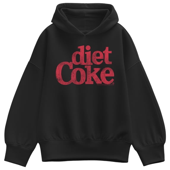 Coca-Cola - Diet Coke Logo - Ladies Oversized Fleece Hoodie Sweatshirt