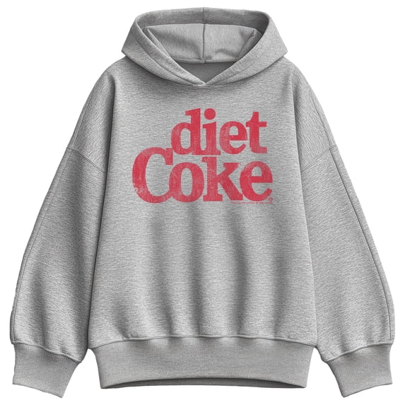 Coca-Cola - Diet Coke Logo - Ladies Oversized Fleece Hoodie Sweatshirt
