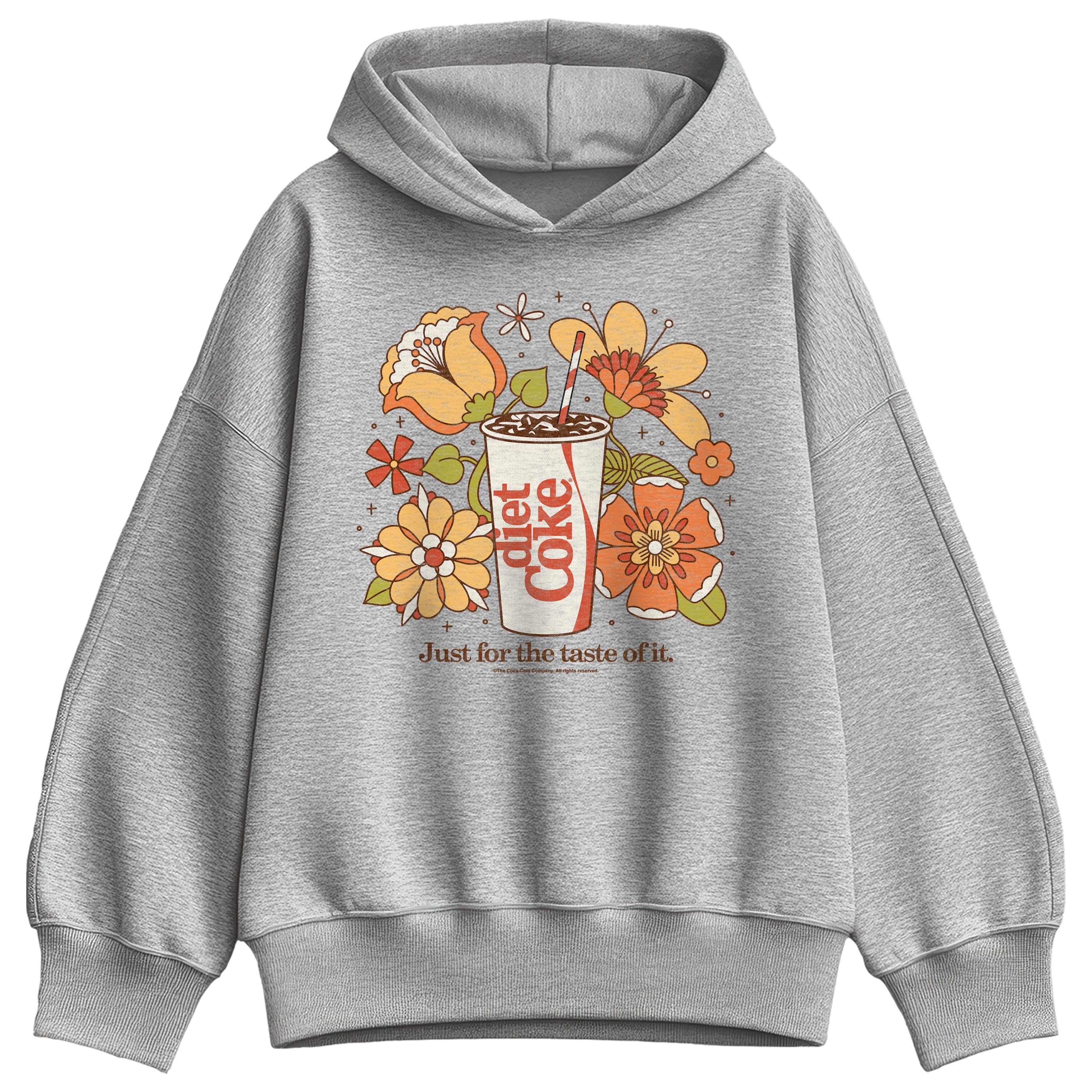 Coca-Cola - Coquette Cherry Coke - Ladies Oversized Fleece Hoodie Sweatshirt main image 1