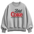 thumbnail image 1 of Coca-Cola - Diet Coke Retro Logo - Ladies Oversized Fleece Crew Sweatshirt, 1 of 3