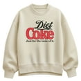 thumbnail image 1 of Coca-Cola - Diet Coke Retro Logo - Ladies Oversized Fleece Crew Sweatshirt, 1 of 3