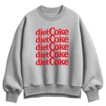 thumbnail image 1 of Coca-Cola - Diet Coke Stacked - Ladies Oversized Fleece Crew Sweatshirt, 1 of 3